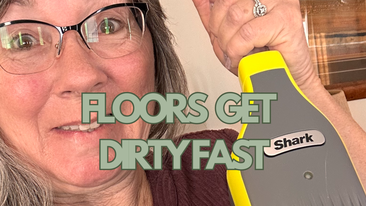 Using Shark VacMop to clean farmhouse floors real life cleaning review floors get dirty fast