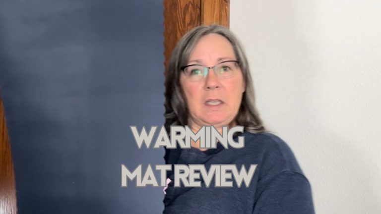 Warming mat used for holiday meals to keep food warm during family dinner